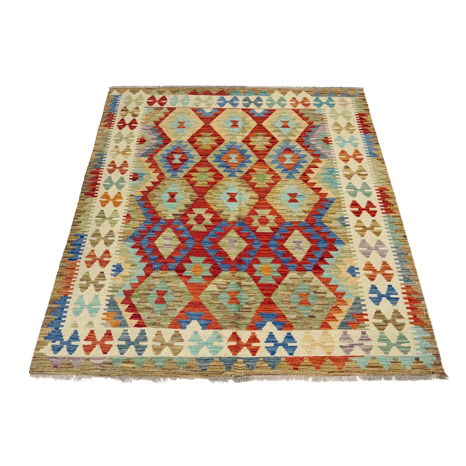 Medium Size Chobi Kilim 4' 11" x 6' 3" ft / 151 x 190 cm - No. Y39243