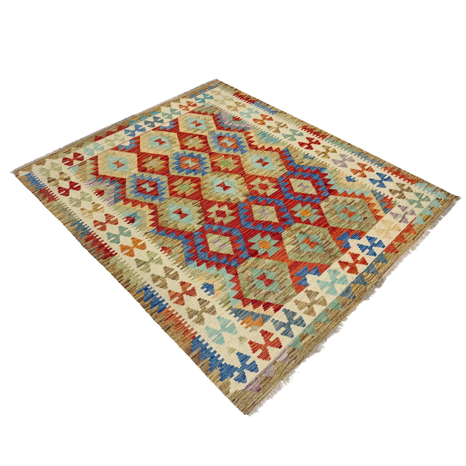 Medium Size Chobi Kilim 4' 11" x 6' 3" ft / 151 x 190 cm - No. Y39243