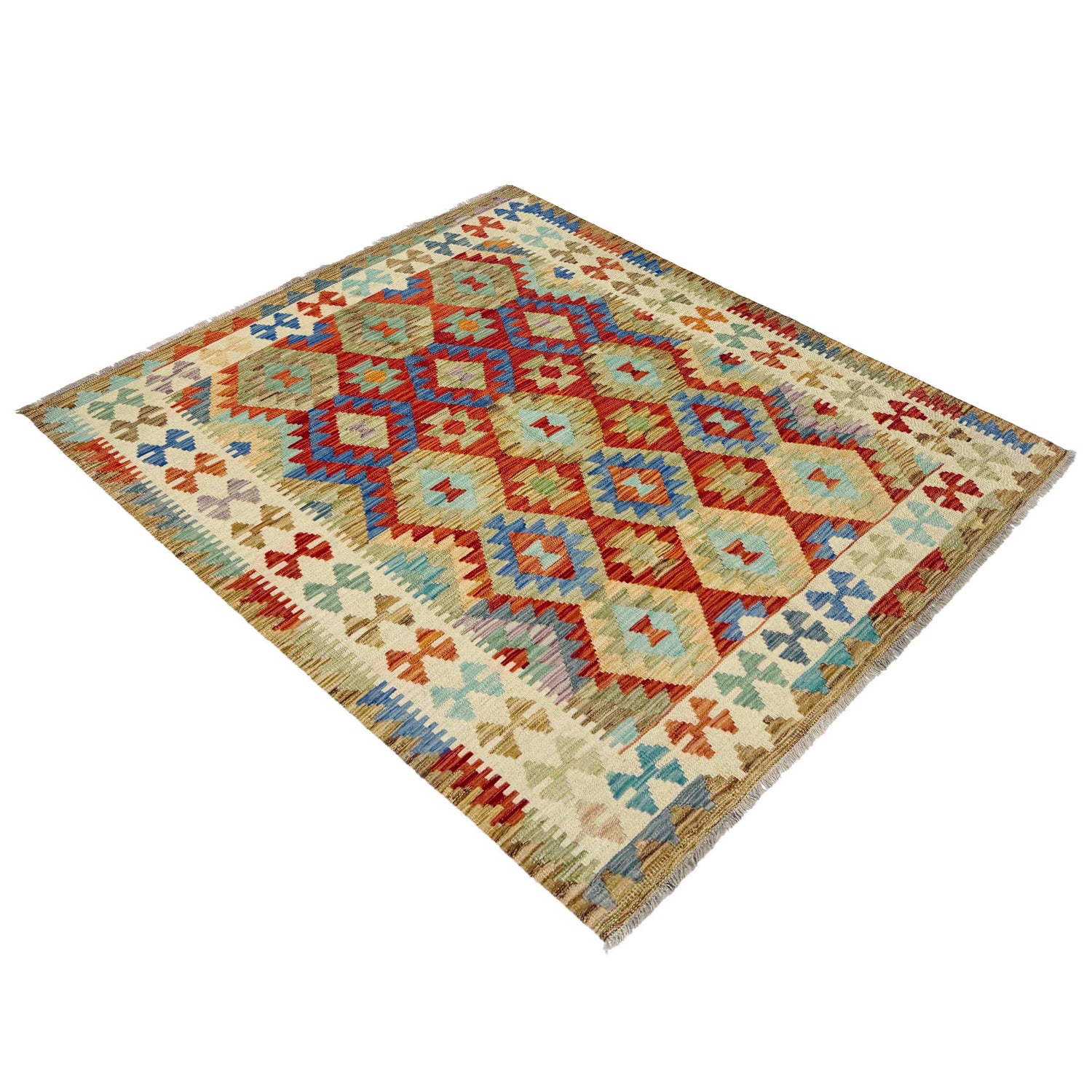 Medium Size Chobi Kilim 4' 11" x 6' 3" ft / 151 x 190 cm - No. Y39243