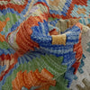 Multi Color ful Flat-Weave Wool Kilim 5' 1" x 6' 6" ft / 156 x 198 cm - No. Y39248