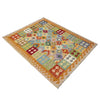Handmade Vegetable Kilim 5' 0" x 6' 5" ft / 152 x 196 cm - No. Y39249