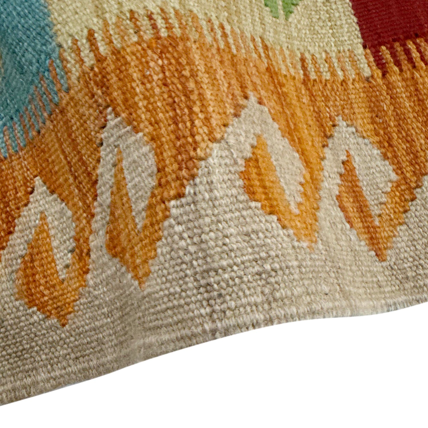 Handmade Vegetable Kilim 5' 0" x 6' 5" ft / 152 x 196 cm - No. Y39249