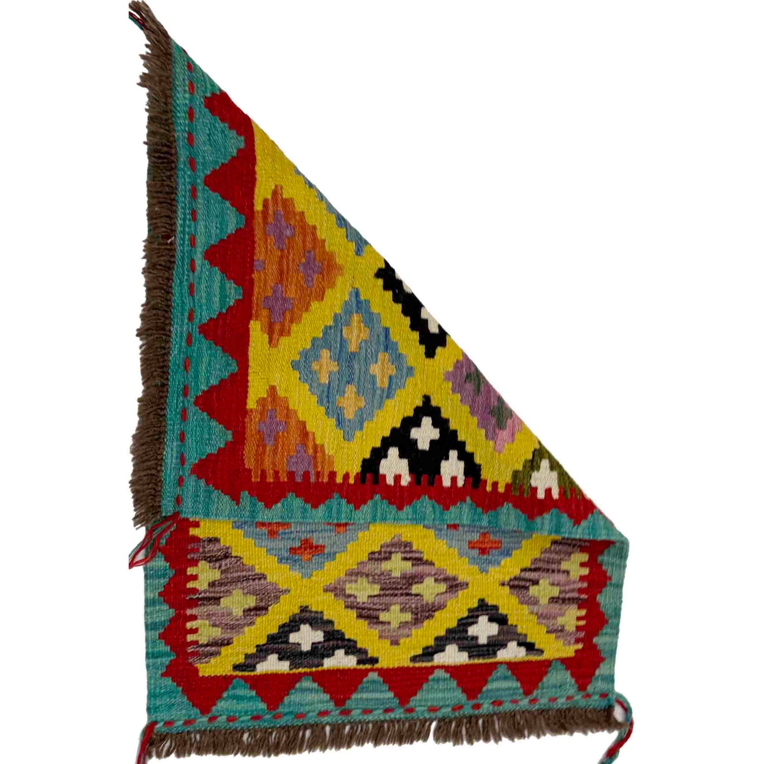 Hand Made Afghan Kilim 2' 0" x 2' 9" ft / 61 x 83 cm - No. Y39253