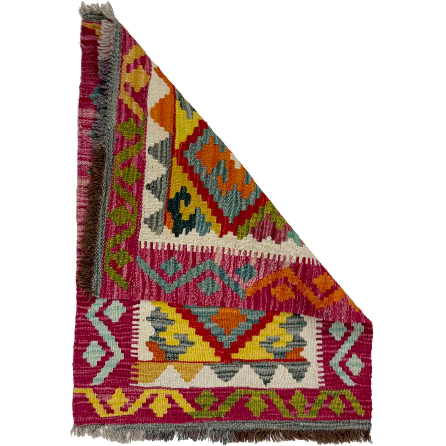Hand Knotted Flatweave Kilim 2' 1" x 2' 9" ft / 63 x 84 cm - No. Y39262