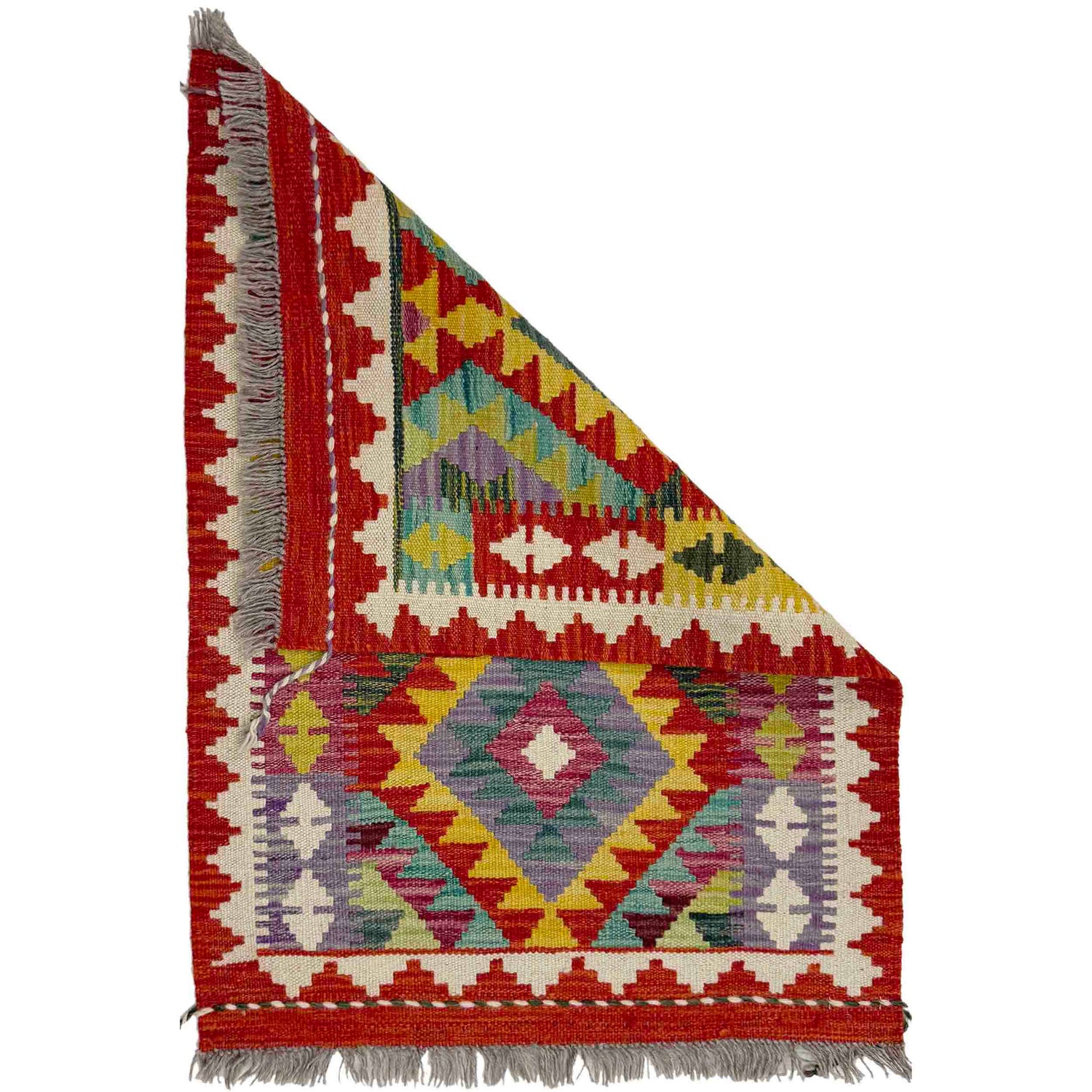 Small Size Chobi Kilim 2' 0" x 2' 11" ft / 62 x 90 cm - No. Y39272