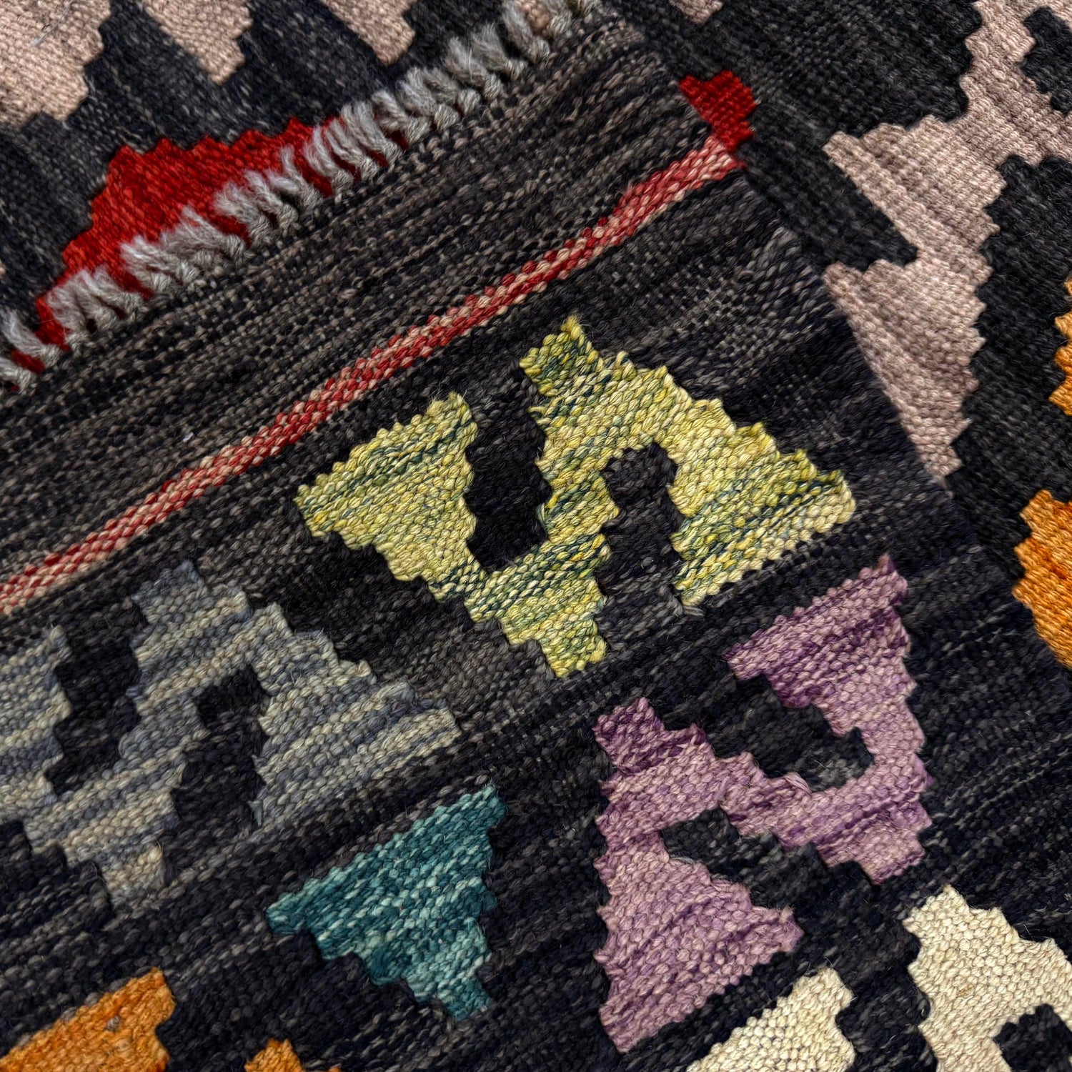 Hand Made Afghan Kilim Runner 2' 8" x 10' 2" ft / 81 x 311 cm - No. Y39281