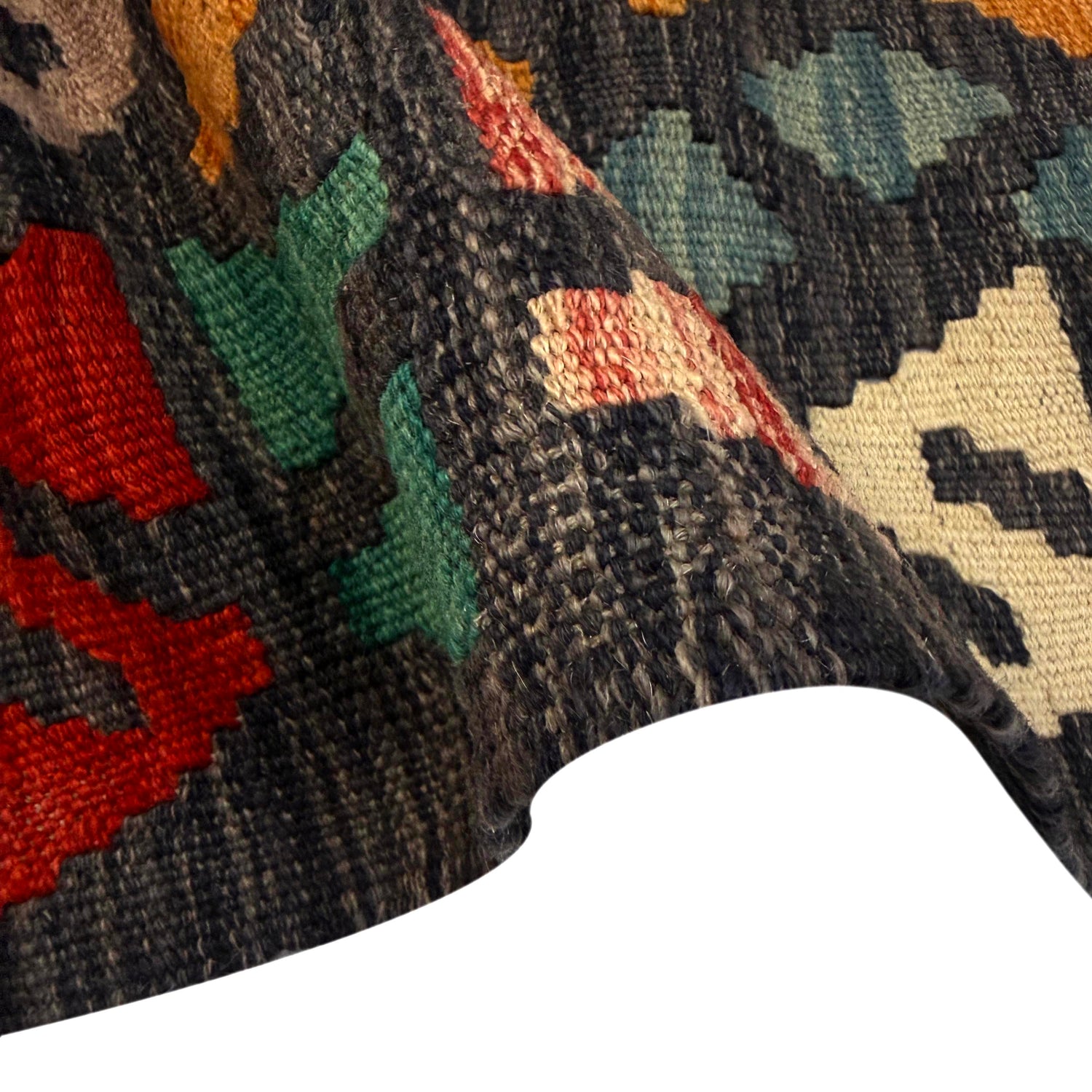 Hand Made Afghan Kilim Runner 2' 8" x 10' 2" ft / 81 x 311 cm - No. Y39281