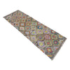 Hand Woven Wool Kelim 2' 1" x 5' 10" ft / 64 x 179 cm - No. Y39284