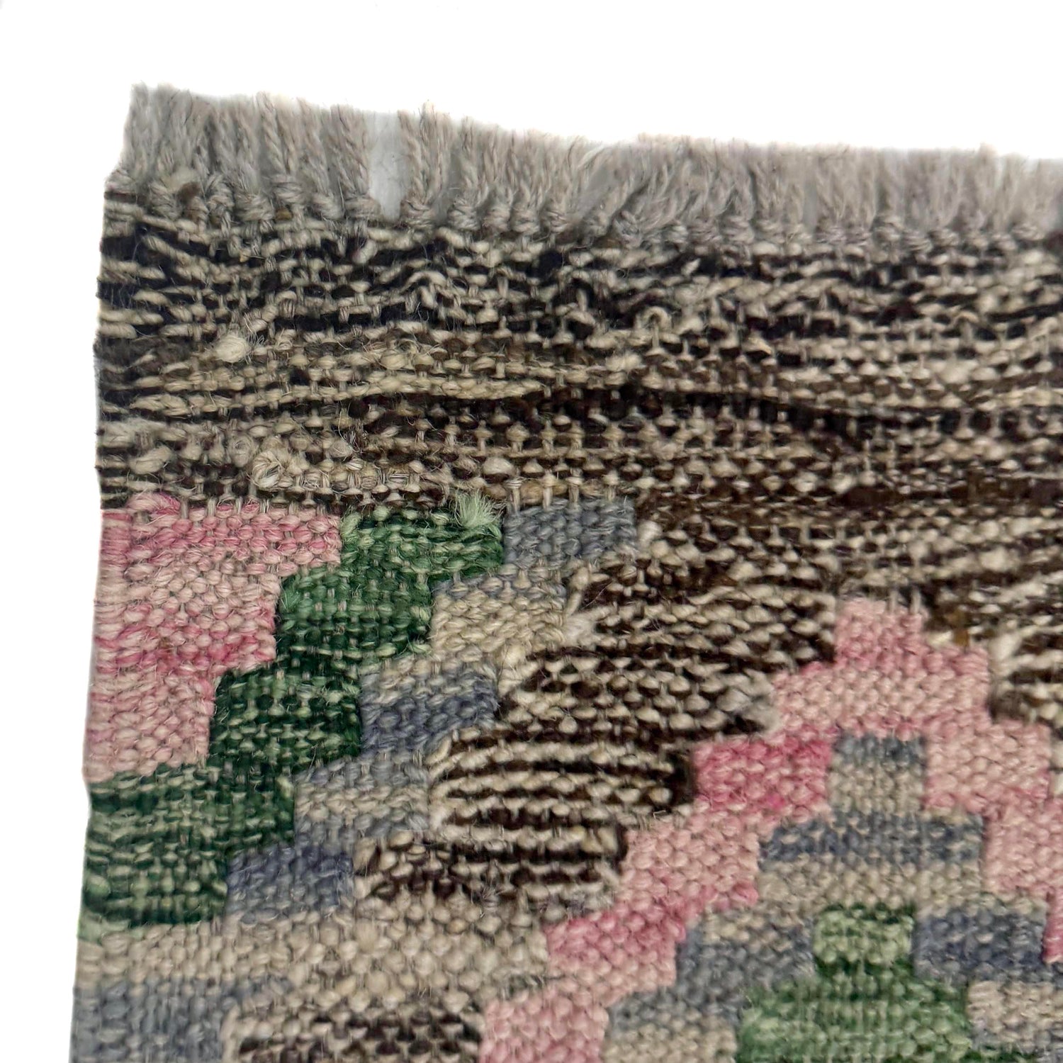 Hand Woven Wool Kelim 2' 1" x 5' 10" ft / 64 x 179 cm - No. Y39284