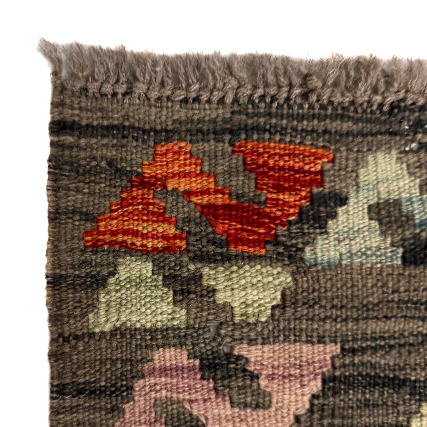 Hand Knotted Flatweave Kilim Runner 2' 7" x 9' 9" ft / 79 x 297 cm - No. Y39285