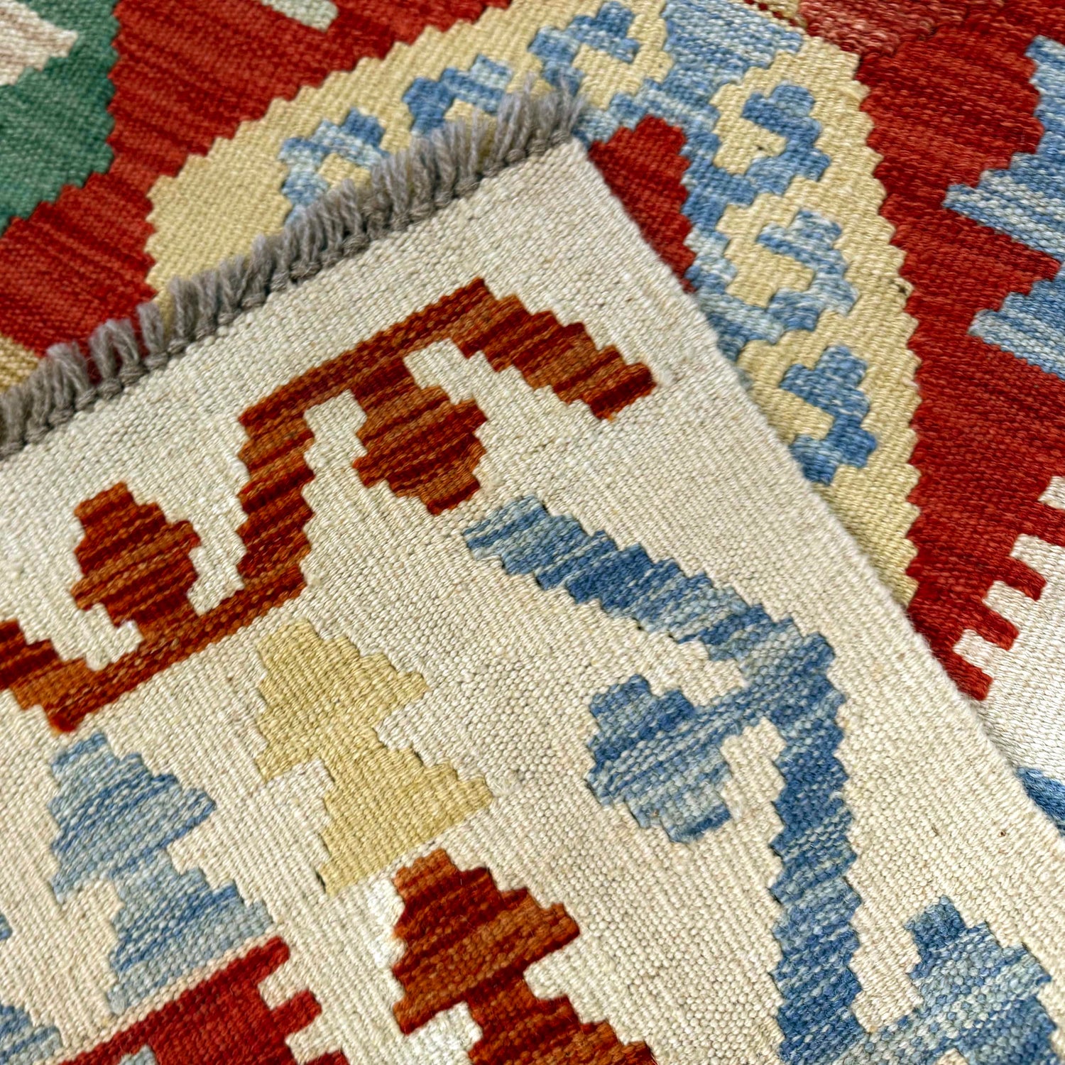 Hand Knotted Flatweave Kilim 3' 3" x 4' 11" ft / 99 x 149 cm - No. Y39287