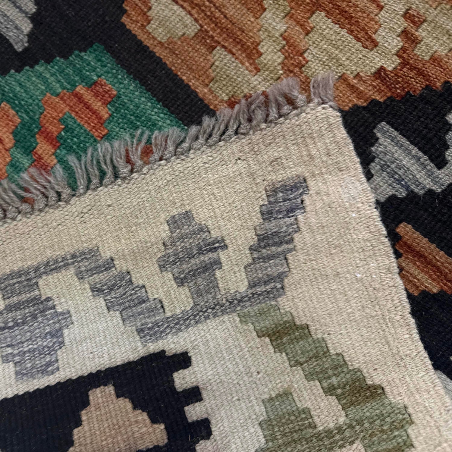 Handmade Vegetable Kilim Runner 2' 7" x 9' 10" ft / 78 x 300 cm - No. Y39289