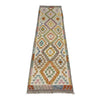 Hand Knotted Afghan Style Kilim Runner 2' 8" x 9' 10" ft / 80 x 300 cm - No. Y39292