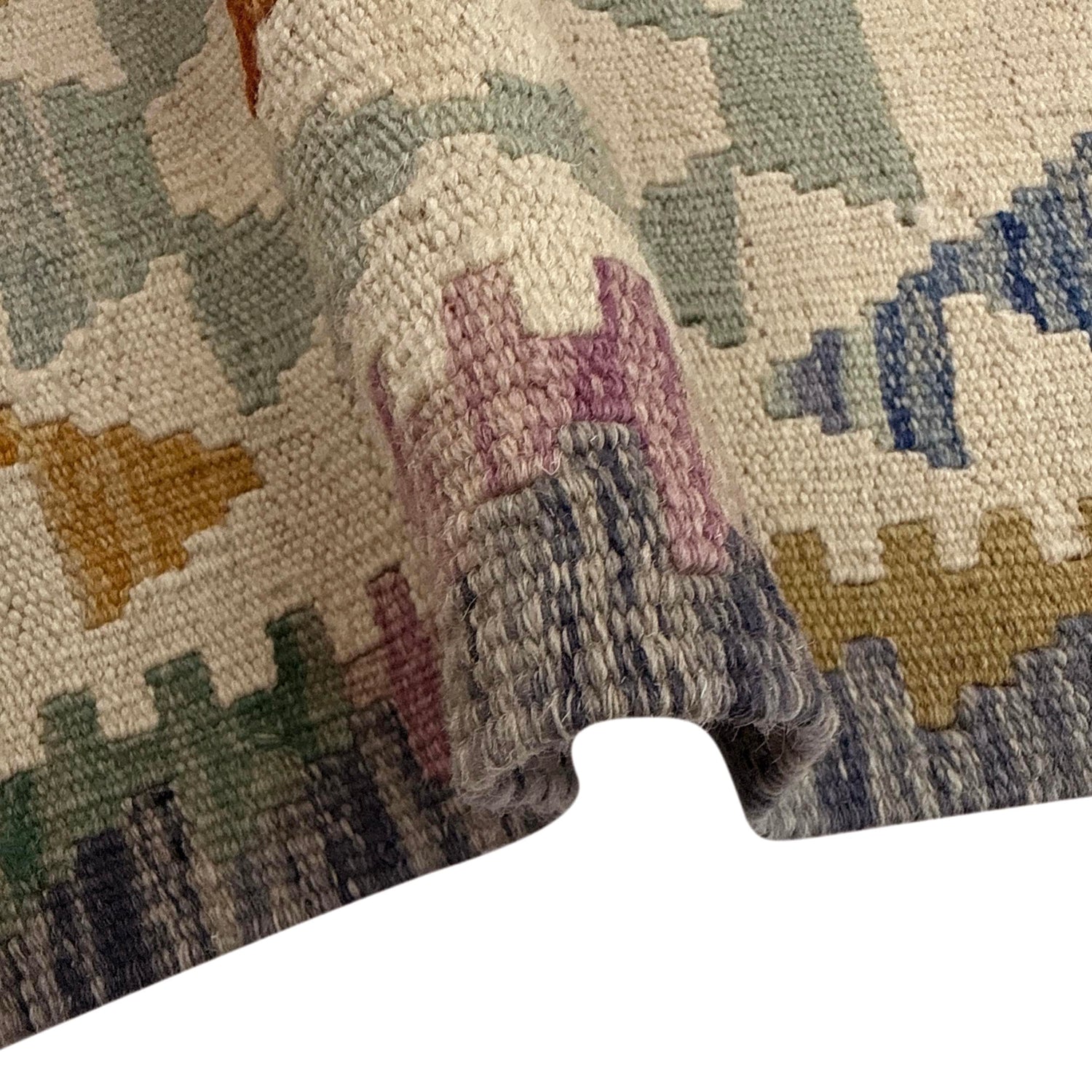 Hand Knotted Afghan Style Kilim Runner 2' 8" x 9' 10" ft / 80 x 300 cm - No. Y39292