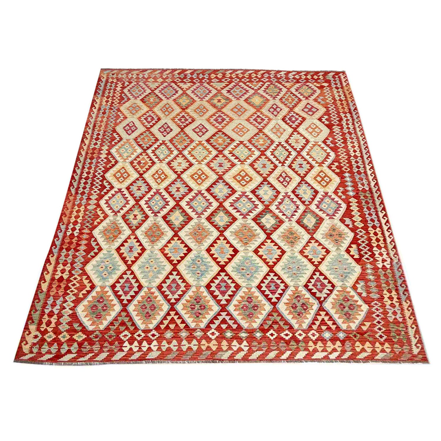 Handmade Vegetable Kilim 11' 2" x 14' 4" ft / 341 x 437 cm - No. Y39294