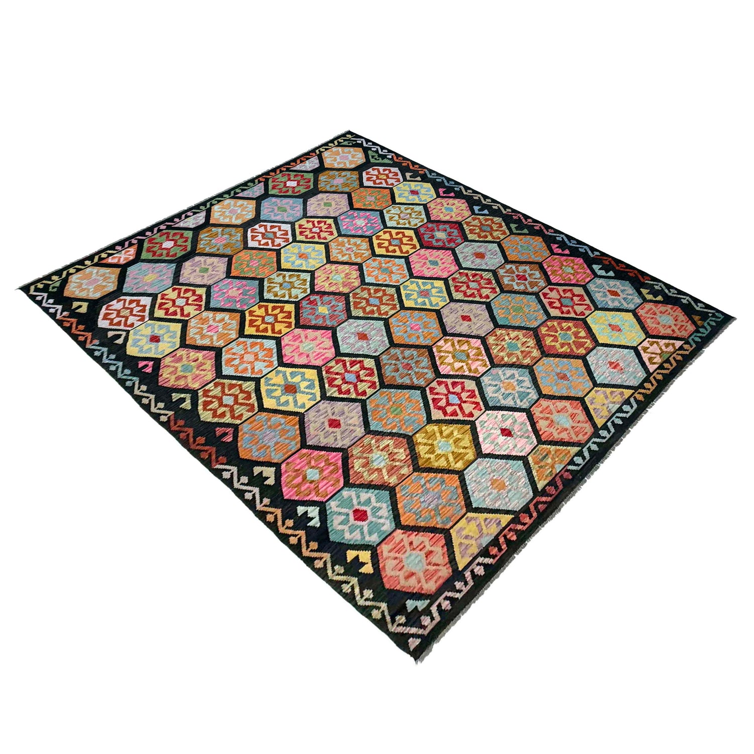 Handmade Vegetable Kelim 8' 2" x 11' 3" ft / 250 x 342 cm - No. Y39297