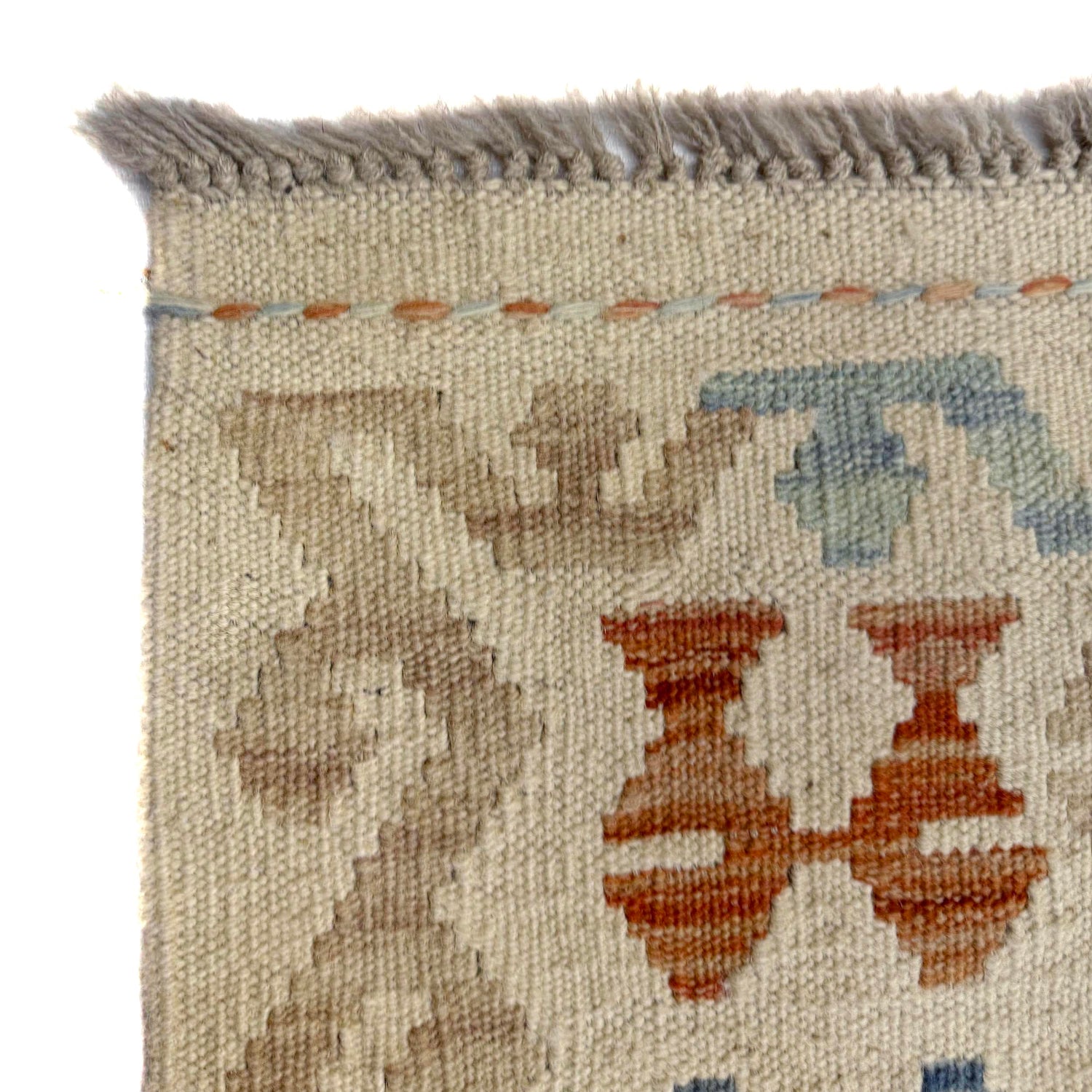 Handmade Turkish Design Wool Kilim 8' 5" x 9' 9" ft / 257 x 297 cm - No. Y39298