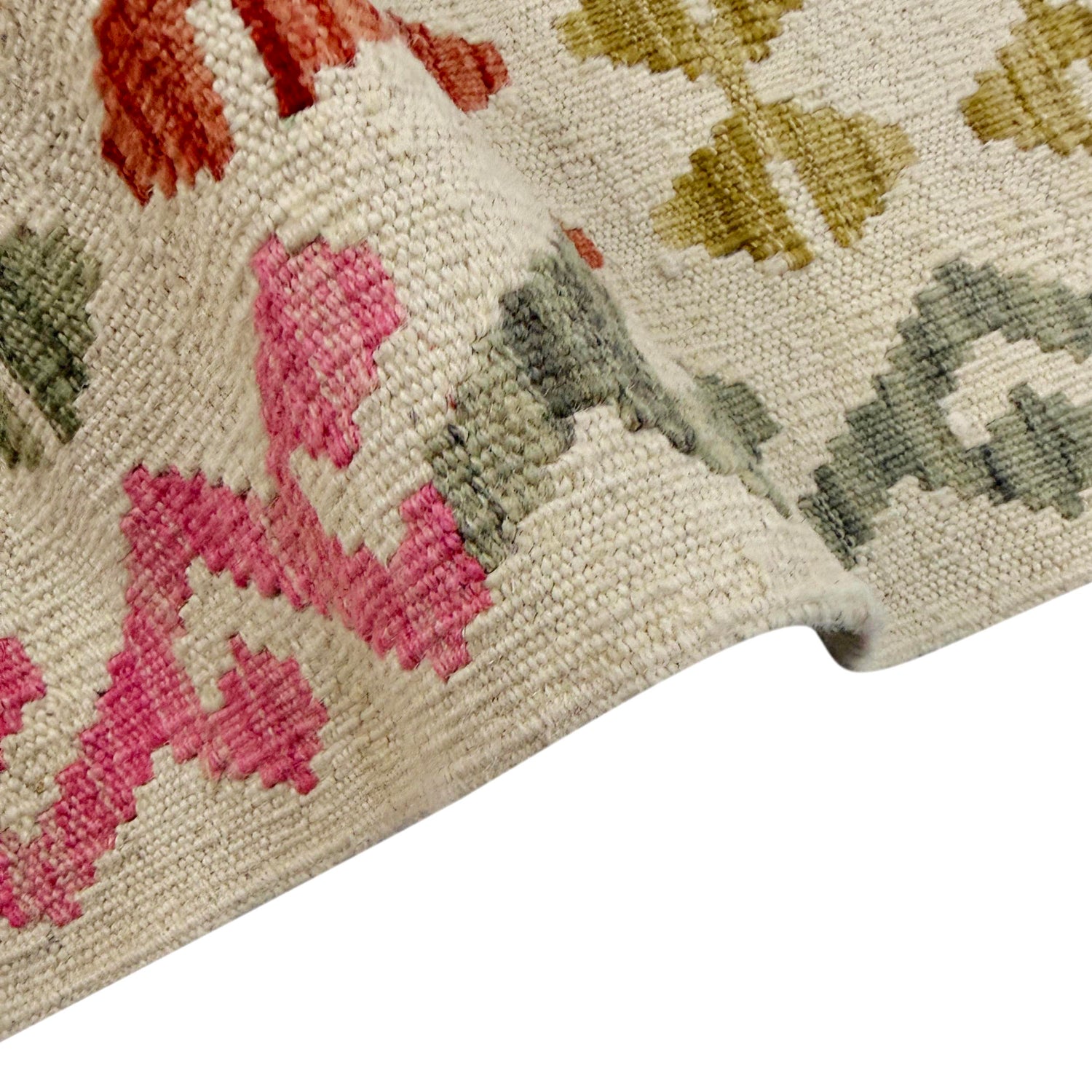 Handmade Turkish Design Wool Kilim 8' 5" x 9' 9" ft / 257 x 297 cm - No. Y39298