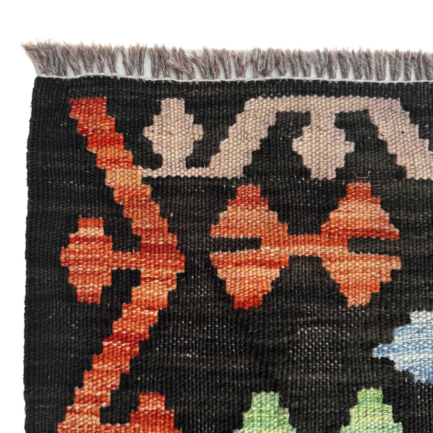 Hand Woven Wool Kelim 10' 0" x 12' 10" ft / 305 x 392 cm - No. Y39300