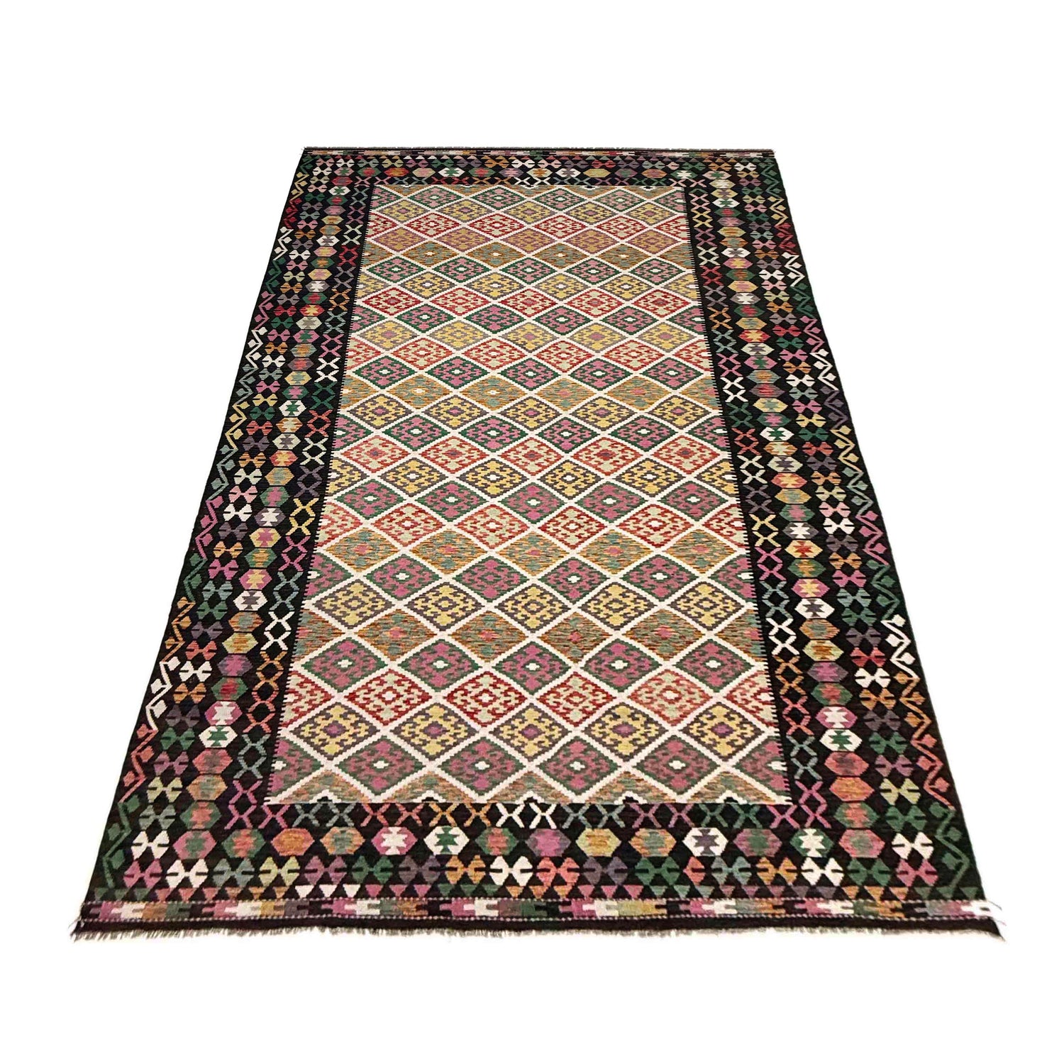 Hand Made Afghan Kilim 9' 7" x 16' 4" ft / 292 x 499 cm - No. Y39301