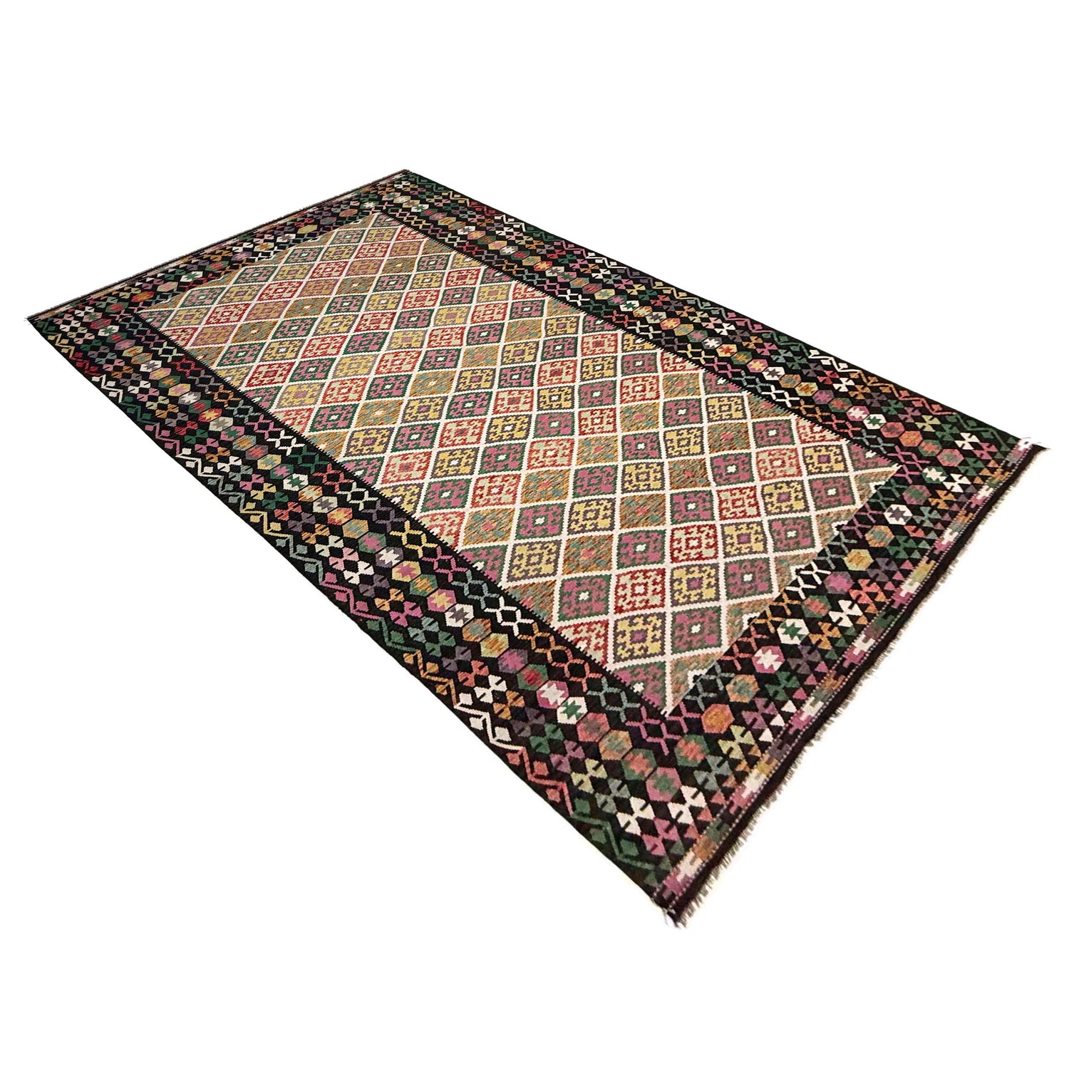 Hand Made Afghan Kilim 9' 7" x 16' 4" ft / 292 x 499 cm - No. Y39301