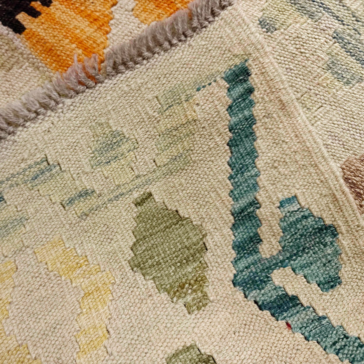 Handmade Turkish Design Wool Kilim 8' 1" x 11' 7" ft / 247 x 352 cm - No. Y39304