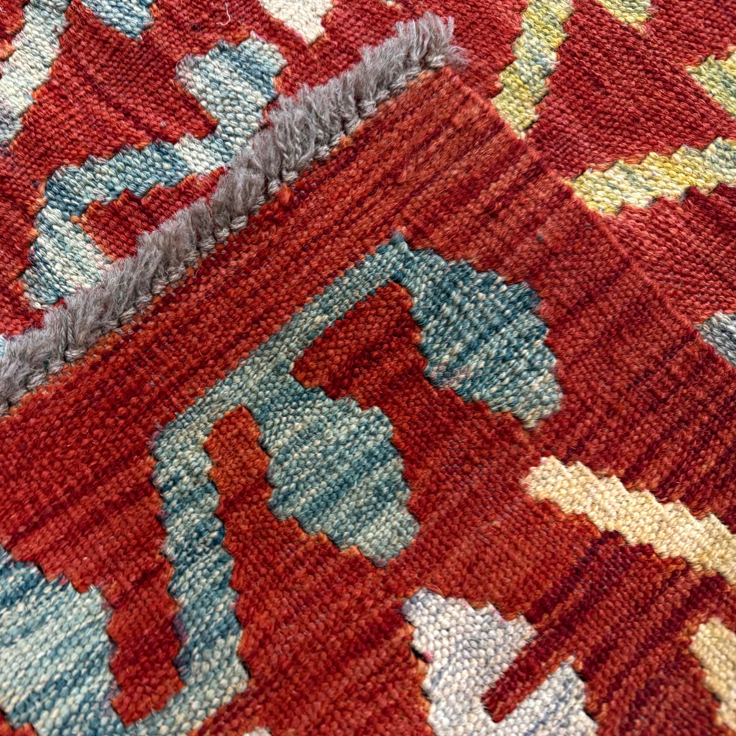 Multi Color ful Flat-Weave Wool Kilim 10' 4" x 12' 7" ft / 315 x 383 cm - No. Y39306
