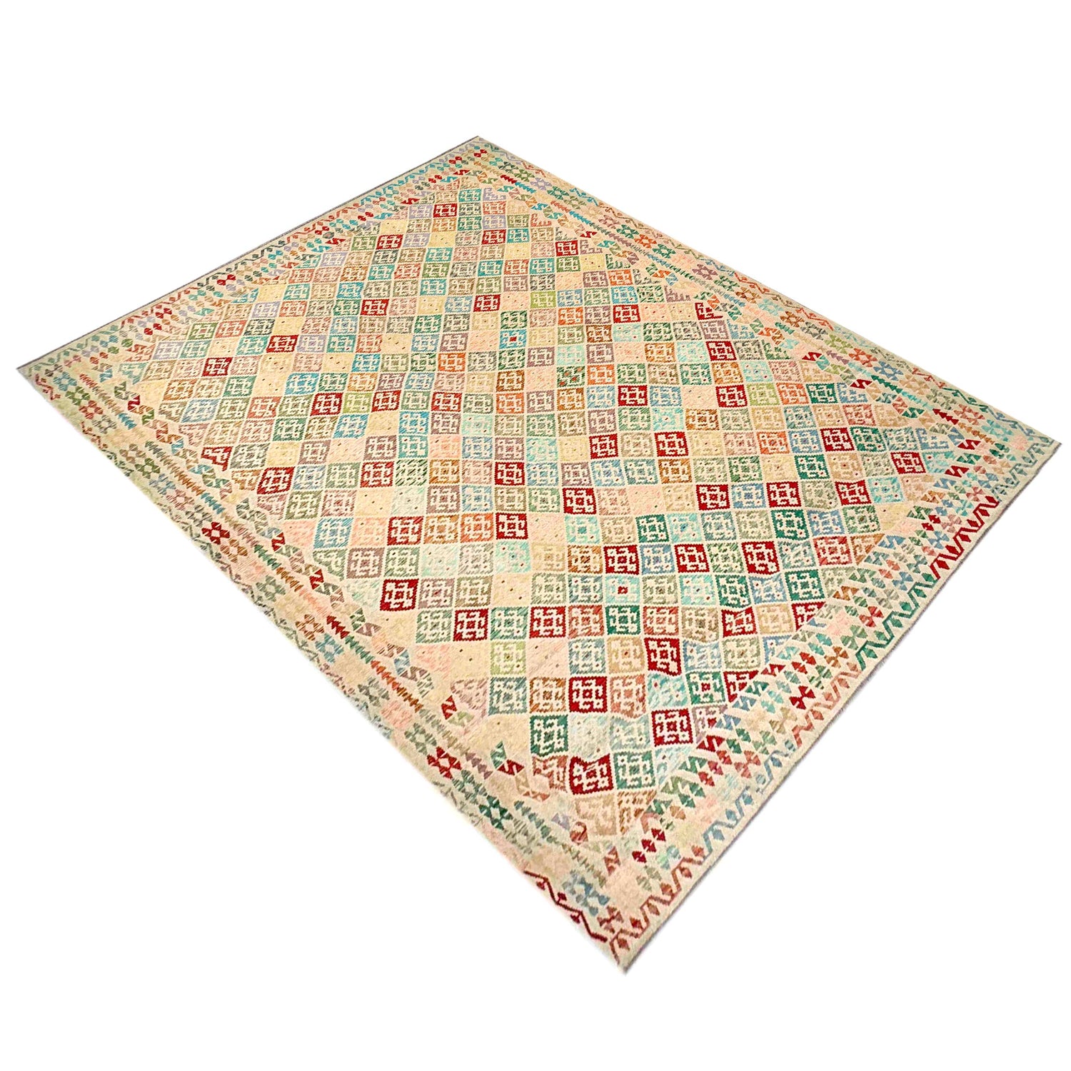 Handmade Vegetable Kelim 13' 11" x 19' 8" ft / 424 x 599 cm - No. Y39308