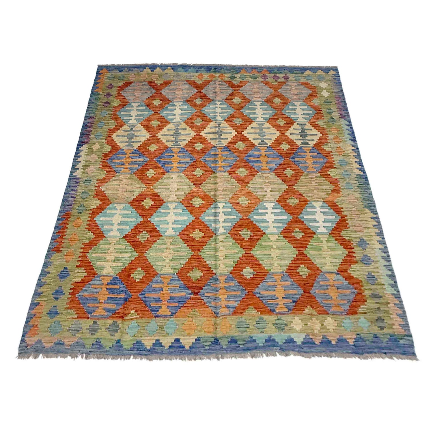 Medium Size Chobi Kilim 5' 11" x 7' 9" ft / 181 x 236 cm - No. Y39312