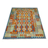 Hand Knotted Flatweave Kilim 5' 8" x 7' 8" ft / 173 x 234 cm - No. Y39313