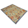 Hand Made Afghan Kilim 5' 10" x 8' 2" ft / 178 x 248 cm - No. Y39316