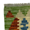 Multi Color ful Flat-Weave Wool Kilim 6' 0" x 7' 5" ft / 184 x 227 cm - No. Y39317