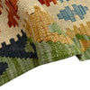 Multi Color ful Flat-Weave Wool Kilim 6' 0" x 7' 5" ft / 184 x 227 cm - No. Y39317