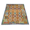 Handmade Vegetable Kilim 6' 0" x 7' 7" ft / 183 x 230 cm - No. Y39318