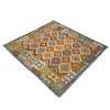 Handmade Vegetable Kilim 6' 0" x 7' 7" ft / 183 x 230 cm - No. Y39318