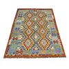 Hand Made Afghan Kilim 4' 1" x 6' 5" ft / 125 x 195 cm - No. Y39321