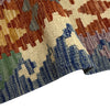 Multi Color ful Flat-Weave Wool Kilim 3' 11" x 6' 0" ft / 120 x 183 cm - No. Y39322