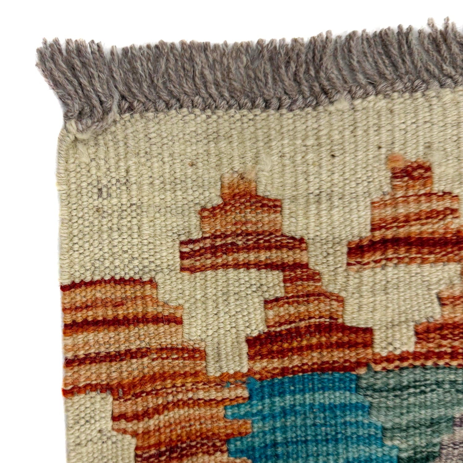 Handmade Vegetable Kilim 4' 0" x 5' 11" ft / 122 x 180 cm - No. Y39323