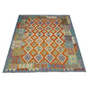 Hand Knotted Afghan Style Kilim 5' 10" x 7' 7" ft / 179 x 231 cm - No. Y39327
