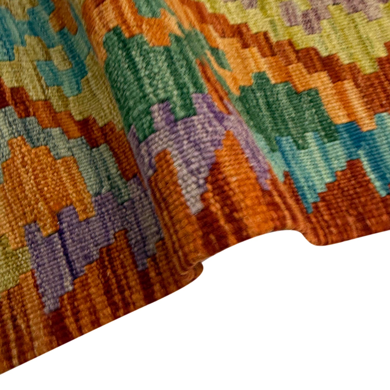 Hand Woven Wool Kelim 5' 9" x 8' 2" ft / 174 x 250 cm - No. Y39328