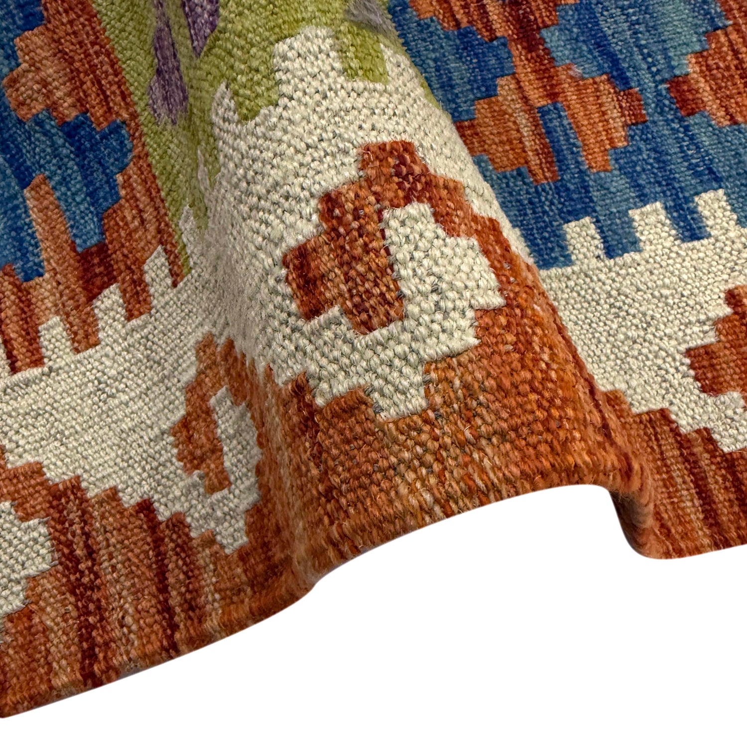 Handmade Turkish Design Wool Kilim 5' 8" x 7' 9" ft / 173 x 236 cm - No. Y39329