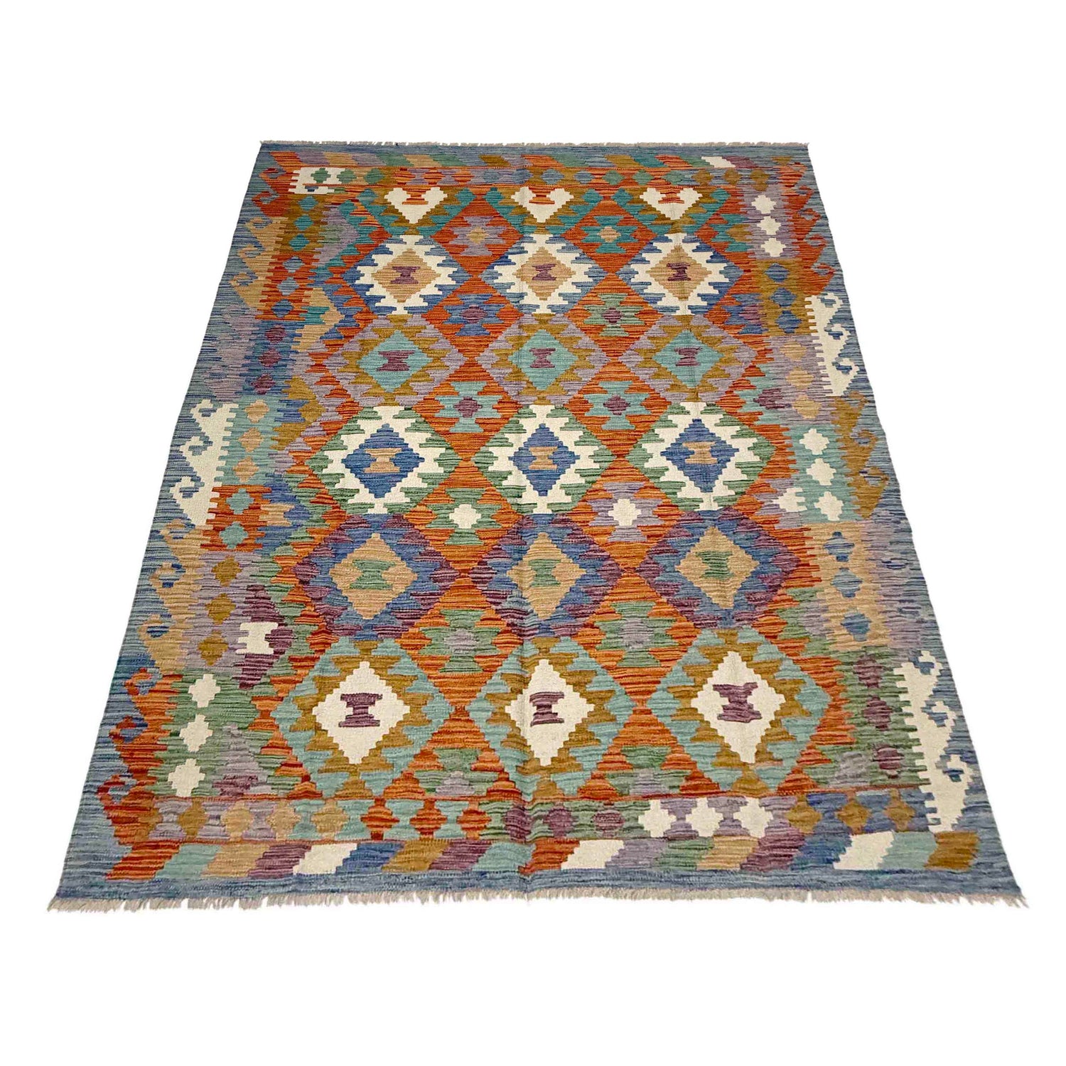 Medium Size Chobi Kilim 5' 8" x 8' 0" ft / 173 x 243 cm - No. Y39330