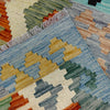 Multi Color ful Flat-Weave Wool Kilim 5' 10" x 7' 6" ft / 178 x 229 cm - No. Y39336