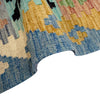 Multi Color ful Flat-Weave Wool Kilim 5' 10" x 7' 6" ft / 178 x 229 cm - No. Y39336