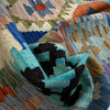Multi Color ful Flat-Weave Wool Kilim 5' 10" x 7' 6" ft / 178 x 229 cm - No. Y39336