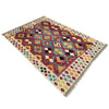 Hand Knotted Afghan Style Kilim 4' 5" x 6' 2" ft / 135 x 188 cm - No. Y39337