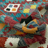Hand Knotted Afghan Style Kilim 4' 5" x 6' 2" ft / 135 x 188 cm - No. Y39337