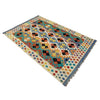 Handmade Turkish Design Wool Kilim 4' 2" x 6' 5" ft / 128 x 195 cm - No. Y39339