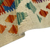 Handmade Turkish Design Wool Kilim 4' 2" x 6' 5" ft / 128 x 195 cm - No. Y39339