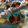 Handmade Turkish Design Wool Kilim 4' 2" x 6' 5" ft / 128 x 195 cm - No. Y39339